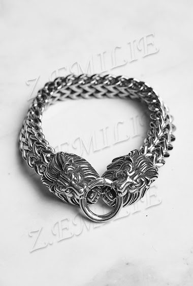 Wholesaler Z. Emilie - Lion steel bracelet
