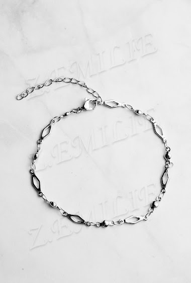 Wholesaler Z. Emilie - Losange steel bracelet