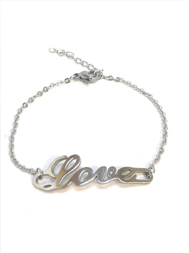Wholesaler Z. Emilie - Love steel bracelet