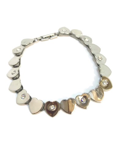 Wholesaler Z. Emilie - Chain heart steel bracelet