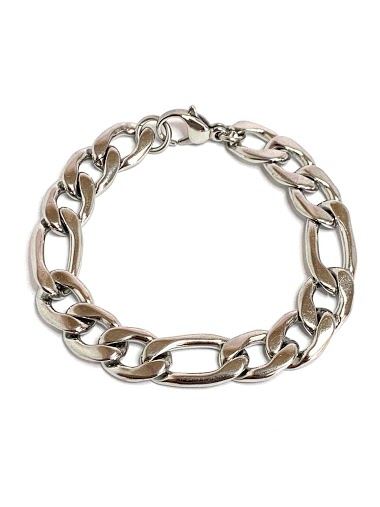 Wholesaler Z. Emilie - Chain figaro steel bracelet 1-3 11mm