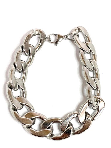 Wholesaler Z. Emilie - Chain gourmet steel bracelet 16 mm