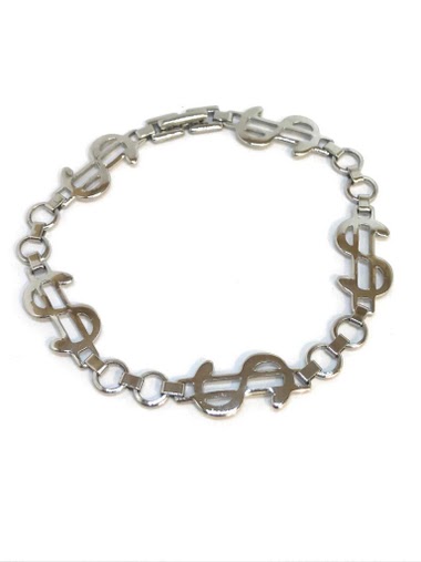 Großhändler Z. Emilie - Dollar steel bracelet