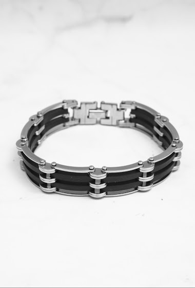 Mayorista Z. Emilie - Rubber steel bracelet