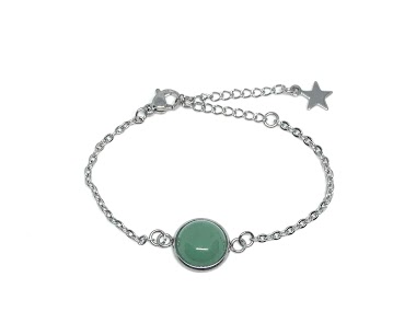 Wholesaler Z. Emilie - Jade stone steel bracelet