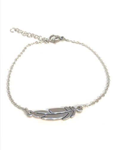 Wholesaler Z. Emilie - Feather steel bracelet