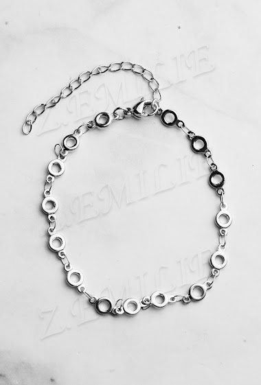 Großhändler Z. Emilie - Round steel bracelet