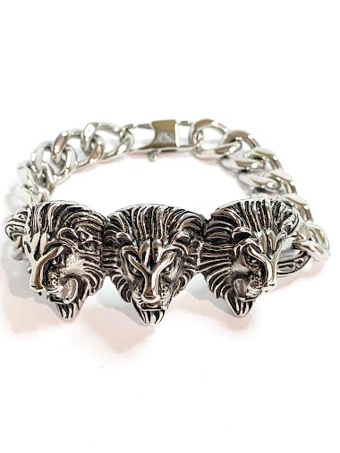 Wholesaler Z. Emilie - Lion head steel bracelet