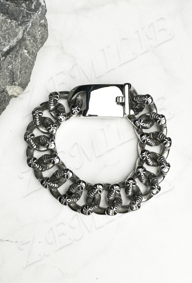 Wholesaler Z. Emilie - Steel skull bracelet