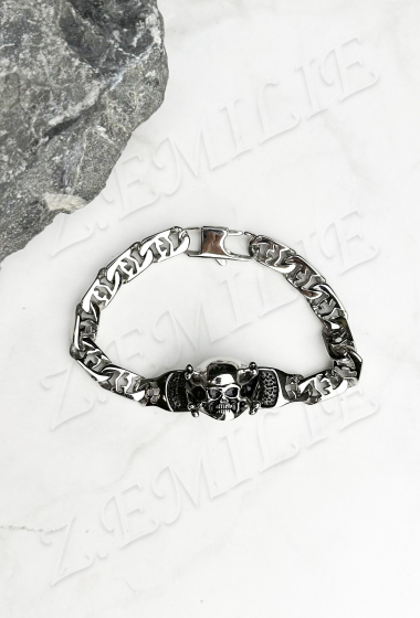 Wholesaler Z. Emilie - Steel skull bracelet