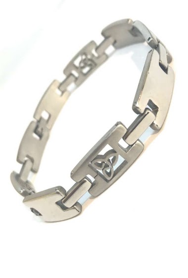 Wholesaler Z. Emilie - Tribal steel bracelet 11mm