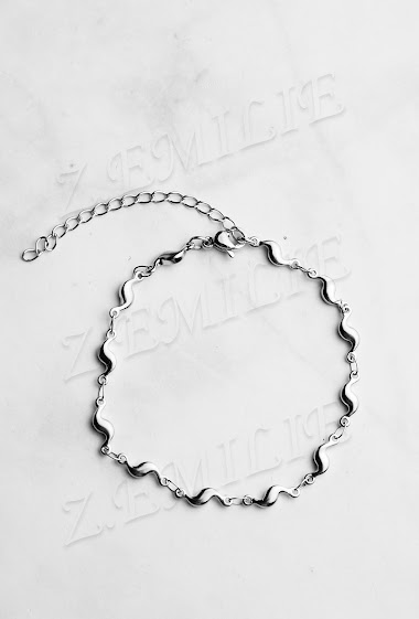 Mayorista Z. Emilie - Wave steel bracelet