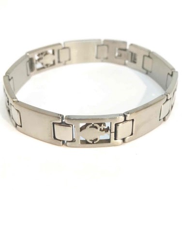 Großhändler Z. Emilie - Zodiac Aquarius steel bracelet