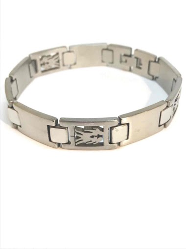 Großhändler Z. Emilie - Zodiac Gemini steel bracelet