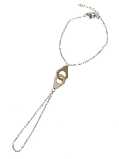 Wholesaler Z. Emilie - Handcuffs steel ring bracelet