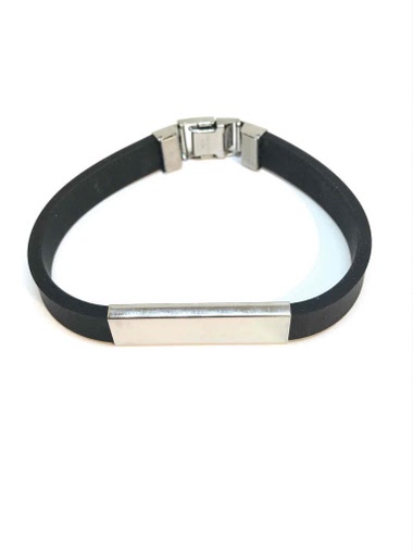 Großhändler Z. Emilie - Rubber steel bracelet to engrave