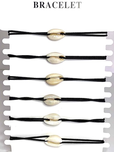 Grossiste Z. Emilie - Bracelet élastique coquillage