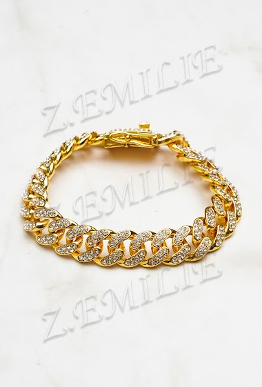 Wholesaler Z. Emilie - Rhinestone cubain bracelet
