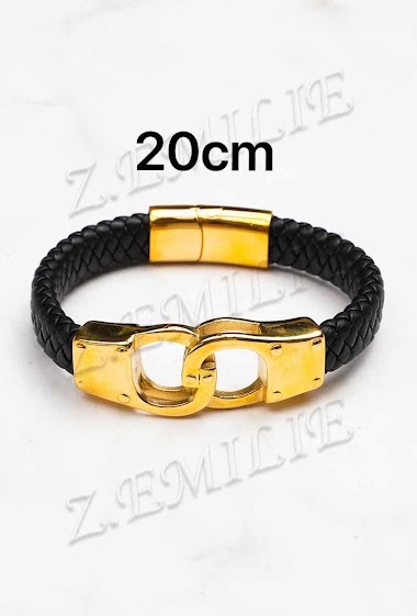 Großhändler Z. Emilie - Handcuff leather bracelet