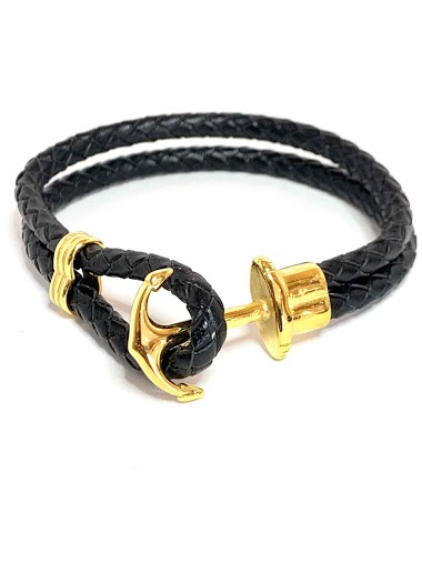 Mayorista Z. Emilie - Marine anchor leather bracelet