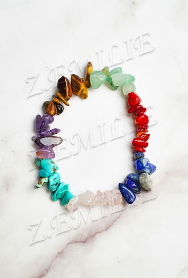 Großhändler Z. Emilie - 7 Chakra stone bracelet