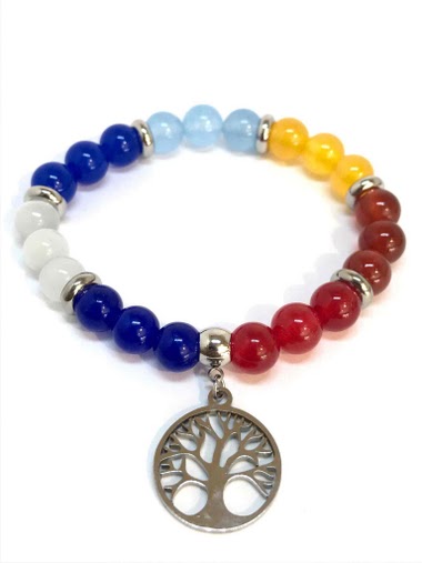 Mayorista Z. Emilie - Tree of life stone bracelet 8mm