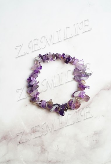 Wholesaler Z. Emilie - Amethyste stone bracelet