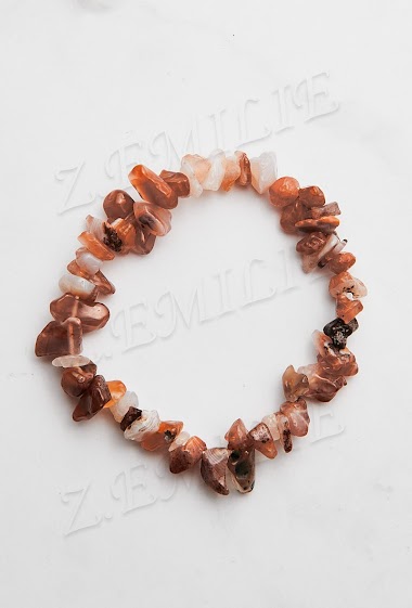 Wholesaler Z. Emilie - Red quartz stone bracelet
