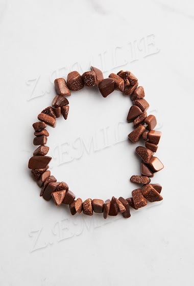 Wholesaler Z. Emilie - Golden sand stone bracelet