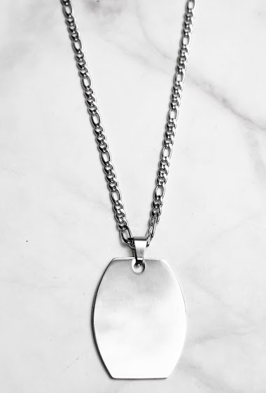Mayorista Z. Emilie - Plate steel necklace to engrave