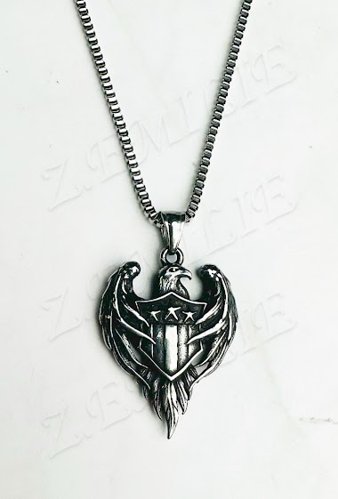 Wholesaler Z. Emilie - Eagle steel necklace