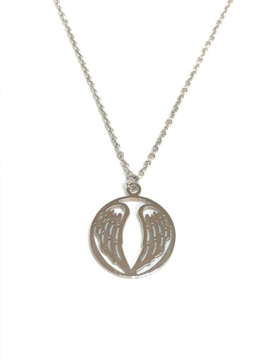 Wholesaler Z. Emilie - Wings steel necklace