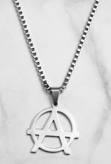 Wholesaler Z. Emilie - Anarchy steel necklace