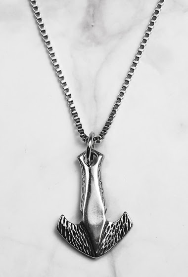 Wholesaler Z. Emilie - Marine anchor steel necklace