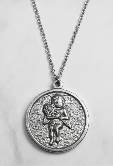 Wholesaler Z. Emilie - Angel steel necklace