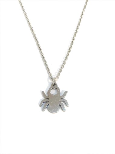 Wholesaler Z. Emilie - Spider steel necklace