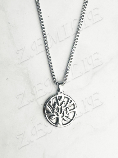Wholesaler Z. Emilie - Tree of life steel necklace