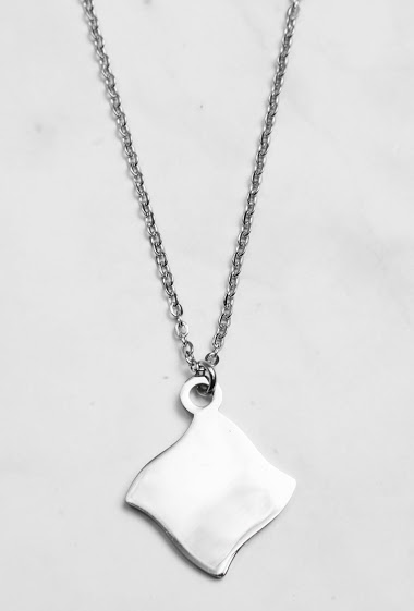 Wholesaler Z. Emilie - Square steel to engrave necklace