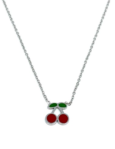 Großhändler Z. Emilie - Cherry steel necklace