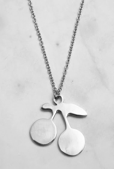 Wholesaler Z. Emilie - Cherry steel necklace