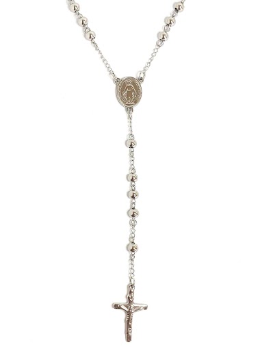 Wholesaler Z. Emilie - Rosary steel necklace