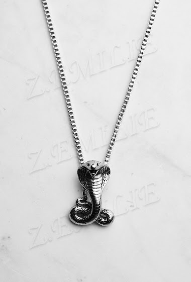 Wholesaler Z. Emilie - Cobra steel necklace