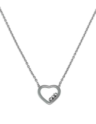 Wholesaler Z. Emilie - Heart steel necklace