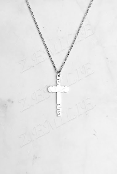 Grossiste Z. Emilie - Collier acier croix
