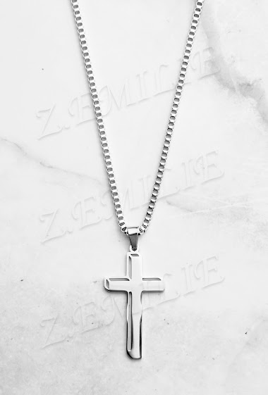 Mayorista Z. Emilie - Cross steel necklace