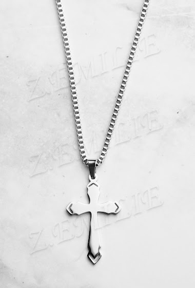 Mayorista Z. Emilie - Cross steel necklace