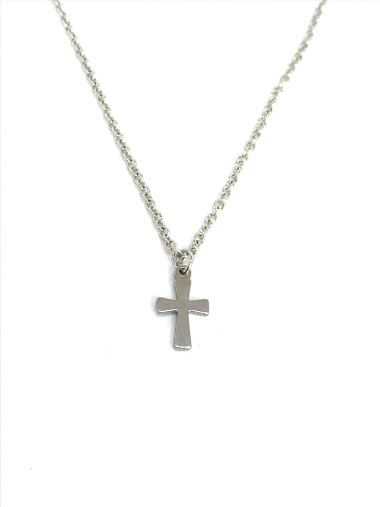 Wholesaler Z. Emilie - Cross steel necklace