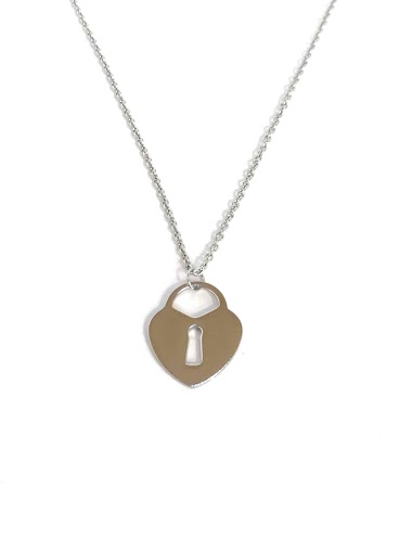 Wholesaler Z. Emilie - Heart steel necklace