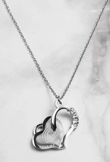 Mayorista Z. Emilie - Heart steel necklace