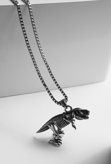 Großhändler Z. Emilie - Dinosaur steel necklace